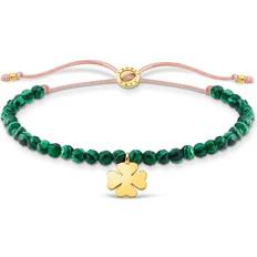 Thomas Sabo Cloverleaf Bracelet - Beige/Gold/Turquoise