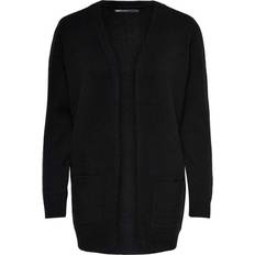 Damen Cardigans Only Lesly Open Knitted Cardigan - Black