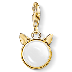 Schmuck Thomas Sabo Cat Ears Charm Pendant - Gold/Quartz