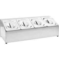 vidaXL Gastronorm Container Holder with 4 GN 1/6 Pan Kjøkkenoppbevaring