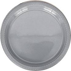 Amscan Plates Silver 20-pack