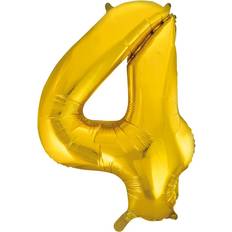 Hisab Joker Foil Ballons Number 4 Gold