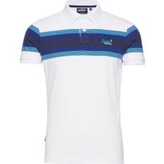 Superdry Malibu Stripe Polo Shirt - White Stripe