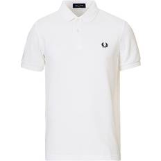 XXS Pikéskjorter Fred Perry Plain Polo Shirt - White/Navy