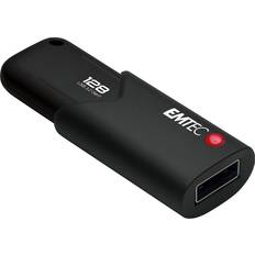 128 GB - USB 3.2 (Gen 2) Minnepenner Emtec B120 Click Secure 3.2 128GB