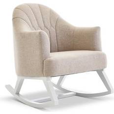 Grau Schaukelstühle OBaby Round Back Rocking Chair