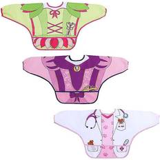 DreamBaby Character Bibs with Sleeves Fairy, Princess & Vet 3-pack