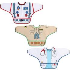 Food Bibs on sale DreamBaby Character Bibs with Sleeves Astronaut, Zookeeper & Doctor 3-pack