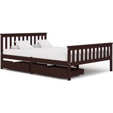 vidaXL Bed Frame with 2 Drawers 82cm Bettrahmen 140X200cm