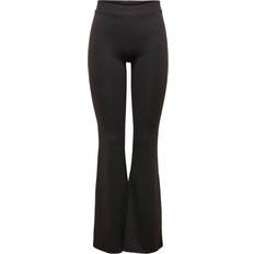 Only S Bukser & Shorts Only Fever Flared Trousers - Black
