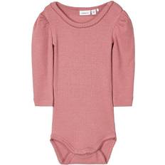 Name It Rib Romper - Pink/Withered Rose (13187459)