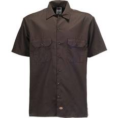 Dickies M - Men Shirts Dickies 1574 Original Short Sleeve Work Shirt - Dark Brown