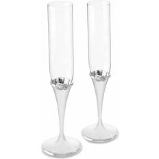 Glass Champagne Glasses Wedgwood Vera Wang Infinity Champagne Glass 2pcs