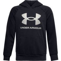 XXL Hoodies Under Armour Boy's UA Rival Fleece Big Logo Hoodie - Black (1357585-001)