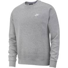 Grau Pullover Nike Sportswear Club Crew Sweatshirt - Dark Gray Heather/White
