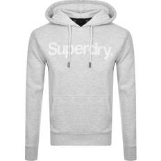 Superdry Core Logo Hoodie - Mottled White