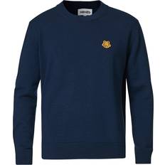 Kenzo Crest Classic Knitted Crew Neck Sweater - Navy Blue