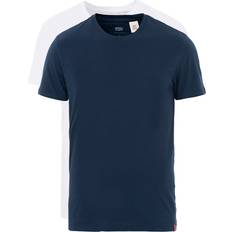 T-shirts Levi's Slim Fit Crew Neck T-Shirt 2-pack - Dress Blues/White