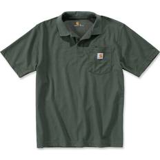 Carhartt Herre Pikéskjorter Carhartt Contractor's Work Pocket Polo - Moss