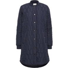 Kaffe Kashally Quilted Coat - Midnight Navy