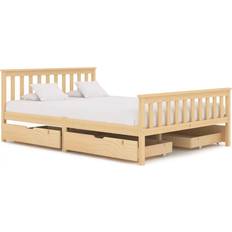 vidaXL Bed Frame with 4 Drawers 82cm Bettrahmen 140x200cm