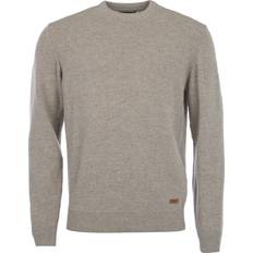 Collegegensere - Herre - M - Ull Barbour Patch Crew Sweatshirts - Gray Marl