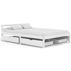 vidaXL Bed Frame with 4 Drawers 60cm Bettrahmen 140x200cm