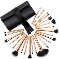 RIO Lush Rose Gold Makeup Brush Set 24-pack