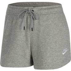 Nike Dame Shorts Nike Sportswear Essential French Terry Shorts W - Dk Grey Heather/White