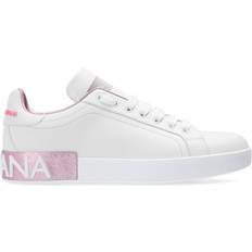 Dolce & Gabbana Damen Sneakers Dolce & Gabbana Calfskin Nappa Portofino W - White/Pink