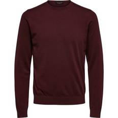 Selected Pima Cotton Jumper - Red/Winetasting