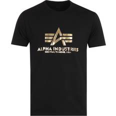 Alpha Industries Basic T-Shirt Foll Print - Black