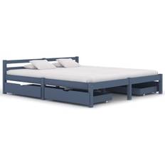 vidaXL Bed Frame with 4 Drawers 60cm Bettrahmen 180X200cm