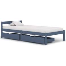 vidaXL Bed Frame with 2 Drawers 60cm Bettrahmen 90x200cm