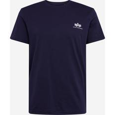 Alpha Industries Oberteile Alpha Industries Basic T Small Logo T-shirt - Navy Blue/White