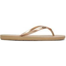 Beige - Dame Flip-Flops Roxy Viva - Metallic Gold