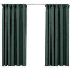 Gardiner & Tilbehør vidaXL Blackout with Hooks 140x175cm