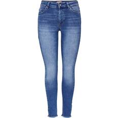 M Jeans Only Blush Life Mid Ankle Skinny Fit Jeans - Blue/Medium Blue Denim