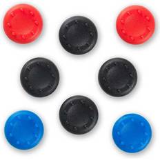 Spartan Gear Universal Silicon Thumb Grips - Black/Red/Blue
