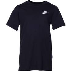 Mädchen Oberteile Nike Older Kid's Sportswear T-shirt - Black/White (AR5254-010)