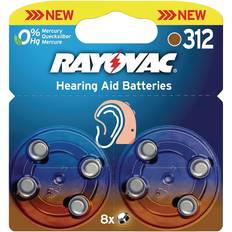 Rayovac Hearing Aids 312 8-pack