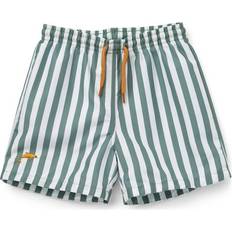 Liewood Duke Board Shorts - Stripe Peppermint/White