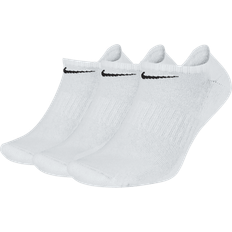 Nike Weiß Bekleidung Nike Everyday Cushioned No-Show Training Socks 3-pack - White/Black