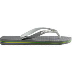 Gummi Flip-Flops Havaianas Brasil Logo - Steel Grey