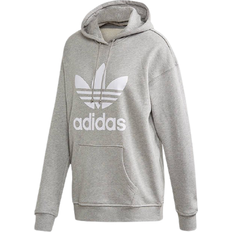 Adidas Originals Trefoil Hoodie - Medium Grey Heather/White