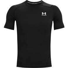 S T-skjorter & Singleter Under Armour Men's HeatGear Short Sleeve T-shirt - Black/White