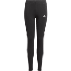 Streifen Hosen adidas Girls' Badge of Sport 3-Stripes Leggings Junior - Black/White (GN4046)