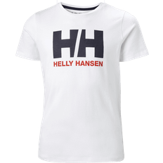 Bomull Overdeler Helly Hansen Jr Logo HH T-shirt - White (41709-001)