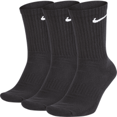 Nike Dame Sokker Nike Everyday Cushioned Training Crew Socks 3-pack Unisex - Black/White