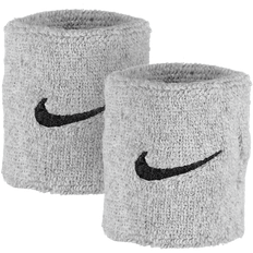 Baumwolle Schweißband Nike Swoosh Wristband 2-pack - Dark Grey/Black
